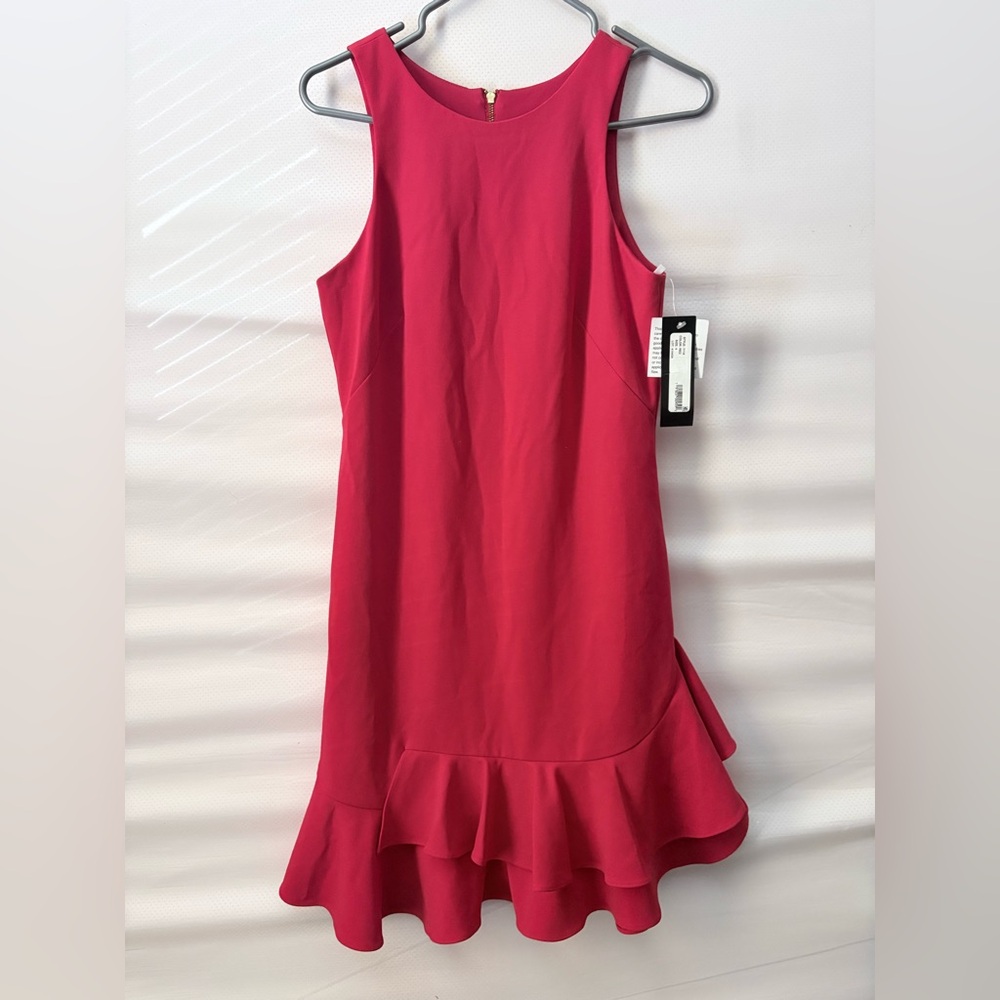 Xscape Women’s Scuba Ruffle Knee Dress – Size S